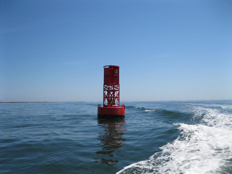 Side Swiping the red buoy :)