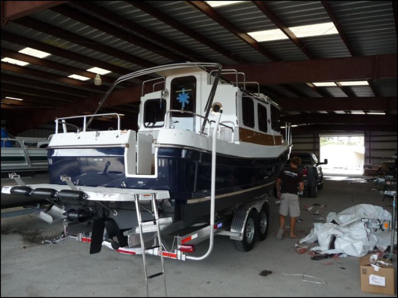 Stern view of dealer prep