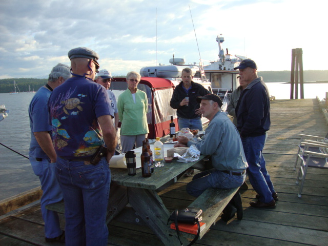Studying the chart for the rowing races in Port Townsend