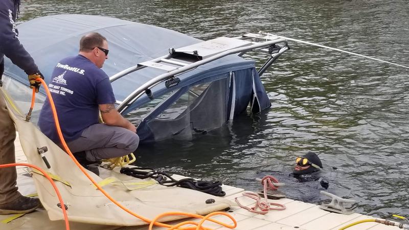 sunk boat
