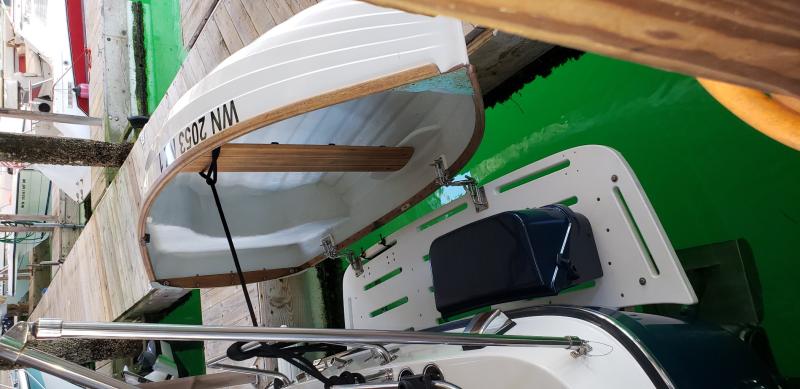 swim platform-propane locker-dinghy