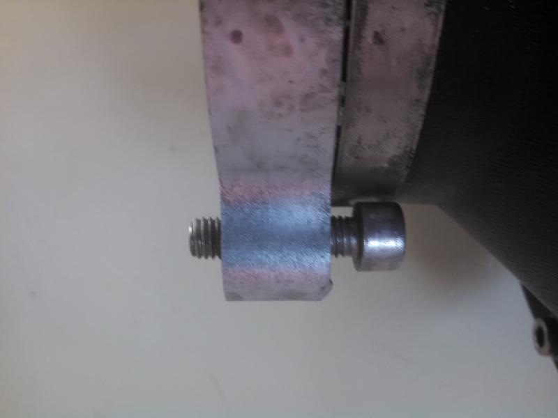 thruster bolt backed out