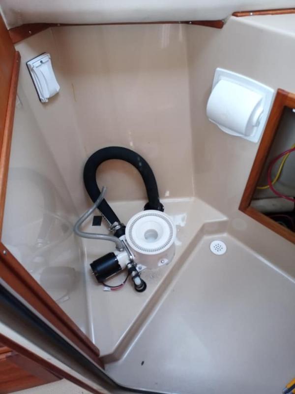 Toilet base - plumbing complete