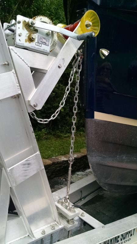 Trailer stuff bow turnbuckle arrangement