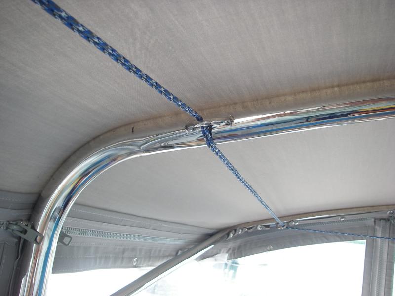 Two inch roll bar. I have since added three led lights along the bottom edge