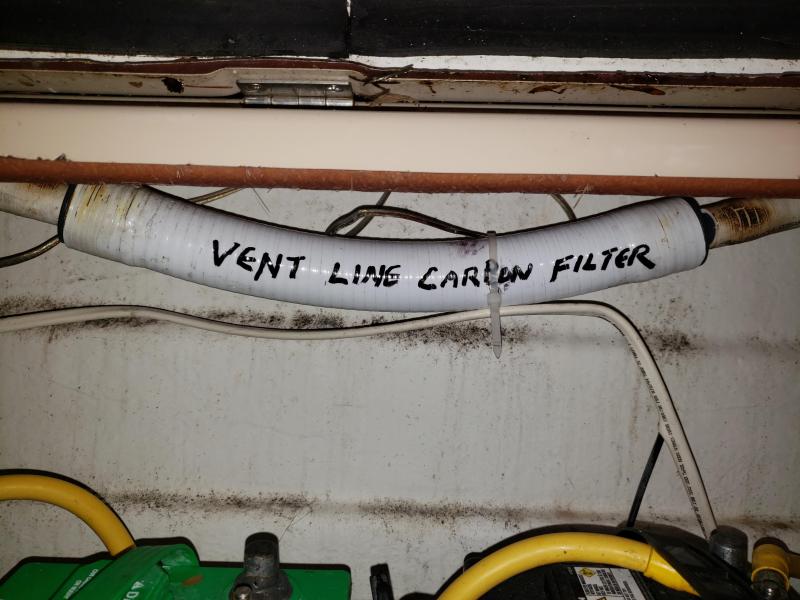 vent filter installed