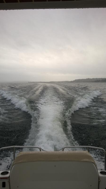 Wake on the lake