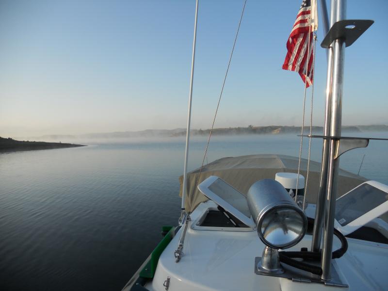 Western end of Lake Sakakawea - Badlands
