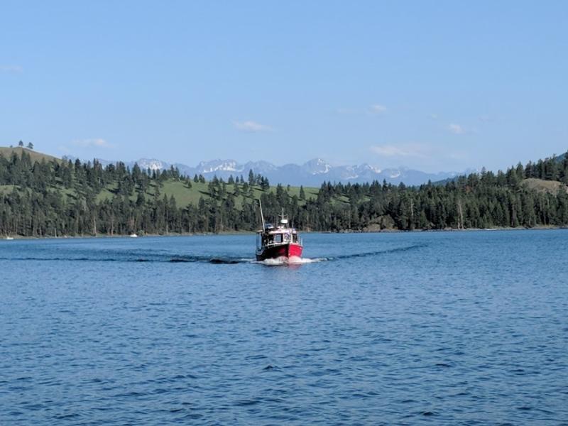 Wildhorse Island with Mission Mtns