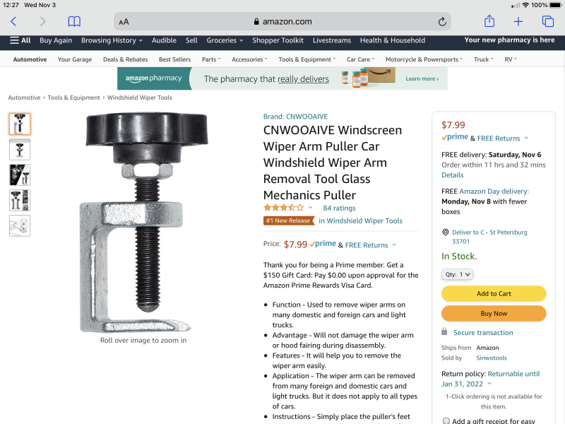 Wiper Puller